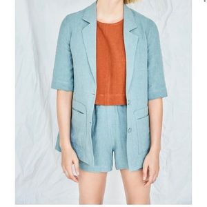 NWT Eve Gravel Regate Linen Short (part of set)